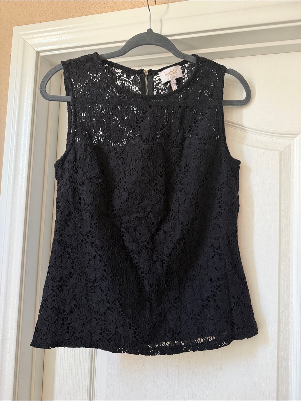 Black Lace Sleeveless Camisole by Laundry